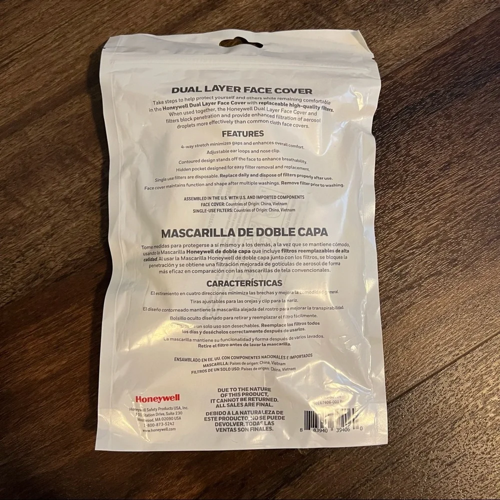 Honeywell Face Mask and Filters